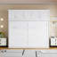 Grand lit escamotable mural avec armoires supérieures-2115236496