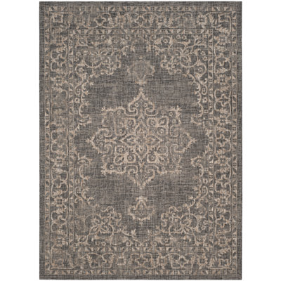 Tapis oriental d'intérieur / extérieur Anelly Performance