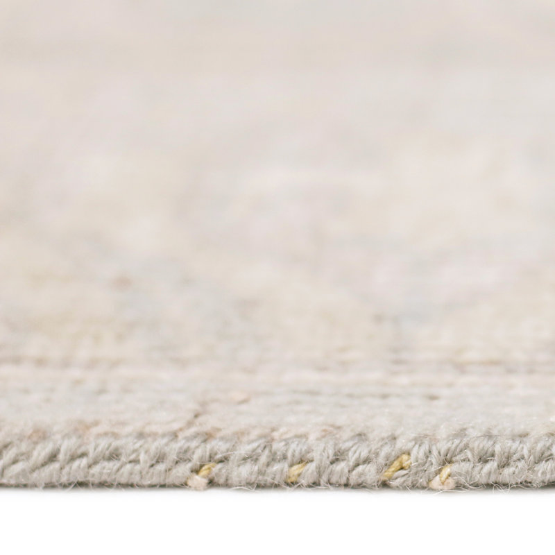 Ainsley Wool Geometric Area Rug in Gray, Rectangle 2' x 3'