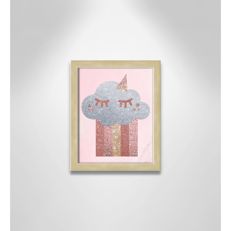 Paillettes, H 11 po x l 9 po x P 1,19 po, Cadre boîte champagne clair