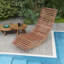 Chaise berçante en bois massif Colicia