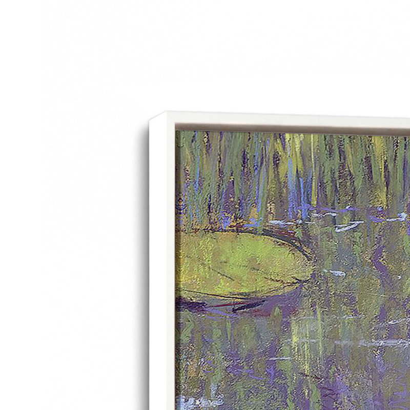 «Game of Shadows», reproduction sur toile, Cadre flottant blanc, H 10 po x l 14 po x P 1,75 po
