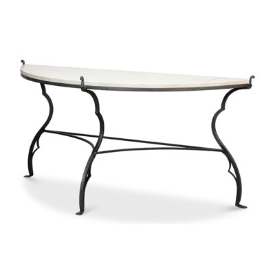 Marylin 64'' Marble Top Console Table