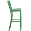 Commercial Grade Metal Indoor-Outdoor Stool with Vertical Slat Back-1824115532-1824115529