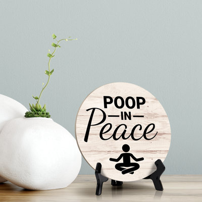 Decorative Bathroom Table Sign