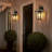  21'' 1-Light Outdoor Wall Sconce With Clear Glass Shade For Porch, Patio, Garage, And Entryway-977463642-977463645
