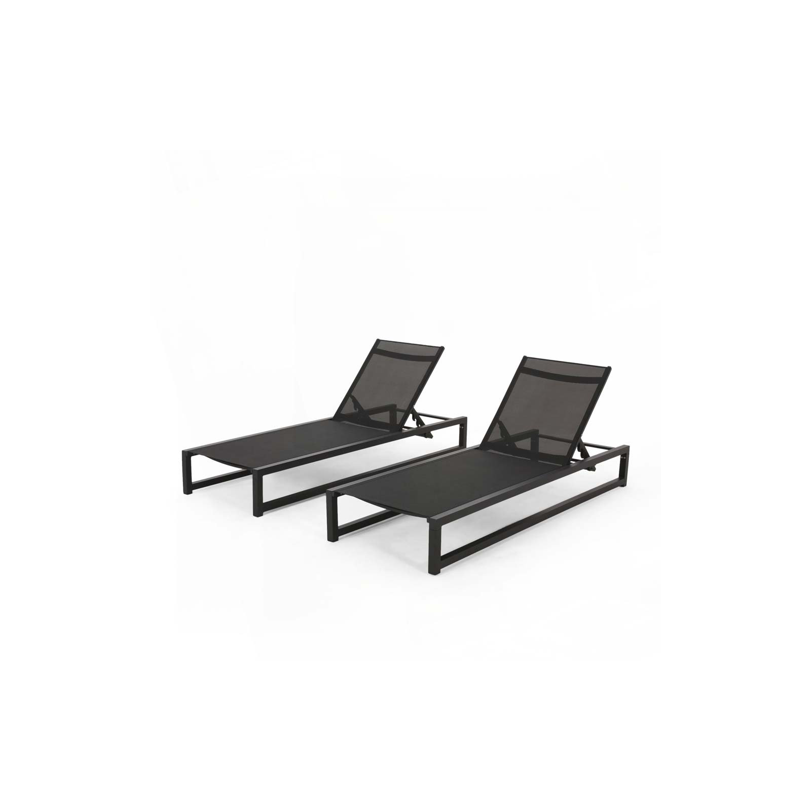 Lindenberg Sun Lounger Set , Black