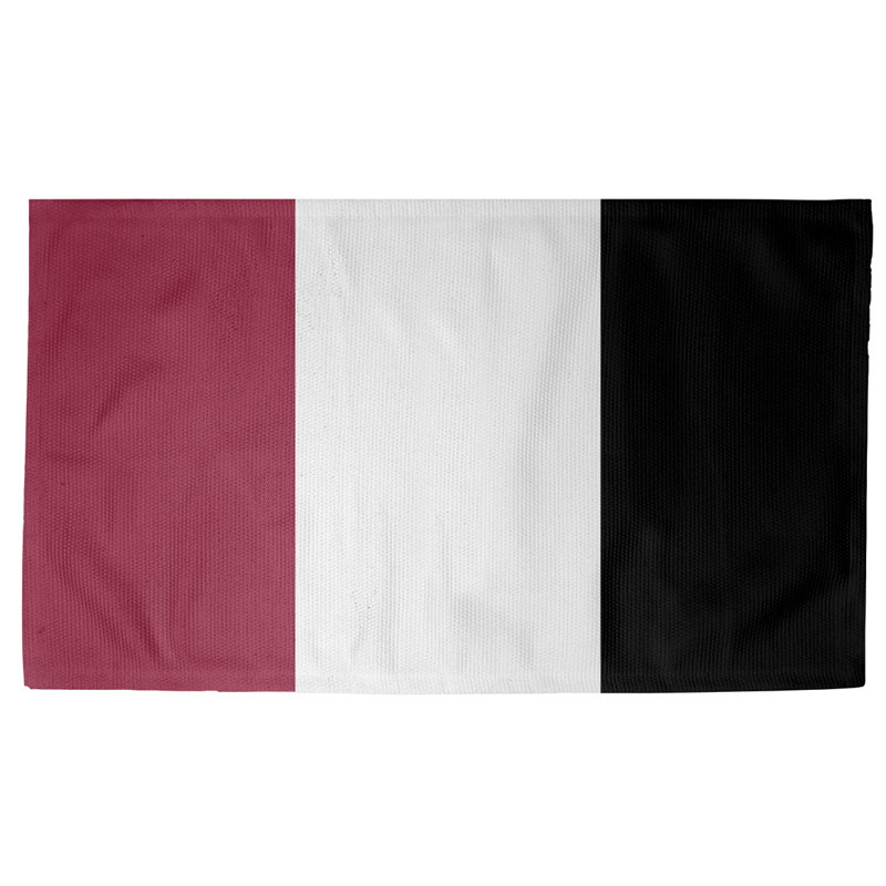 Tapis rouge/blanc de football arizona, Rectangle 5 pi x 7 pi, Oui