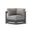 Fauteuil d'angle et table basse carrée Avondale
