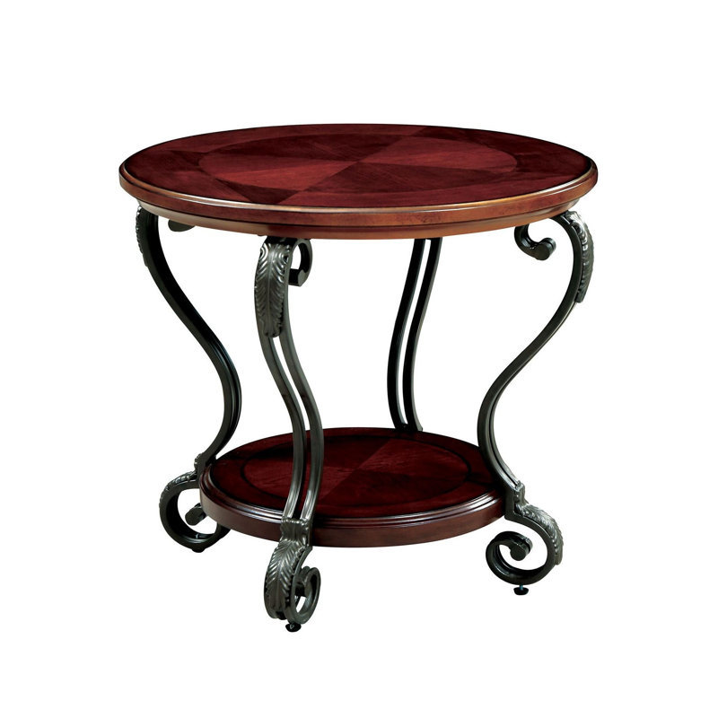 Table de bout traditionnelle l 28,5 po, cerisier brun, Cerisier brun