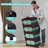 20" Side Wide Folding Storage Cabinet ,4 Tiers,19.69"×11.81"×40.55",Collapsible Storage Bins With Magnetic Door, Plastic Storage Cabinet With Wheels-1614754290