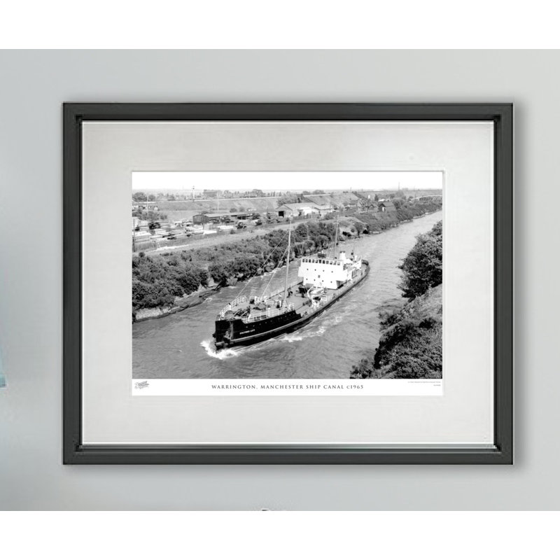 Warrington, Manchester Ship Canal C1965 - Single Picture Frame Print, 45cm H x 60cm W x 2.3cm D