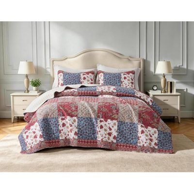 Ensemble de courtepointe en coton Rowan
