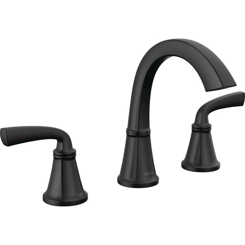 Robinet de salle de bain à deux poignées Geist ™, Noir