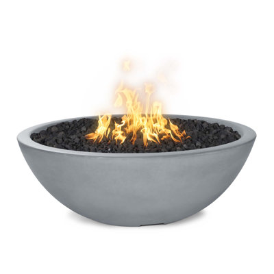 Sedona Round Concrete Natural Gas Smokeless Fire Pit