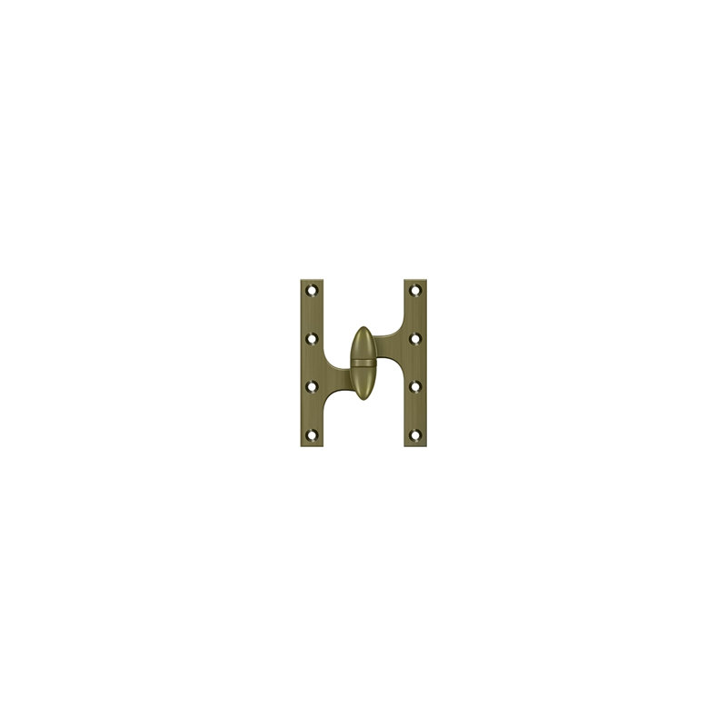 Hinge, Antique Brass, Left Hand