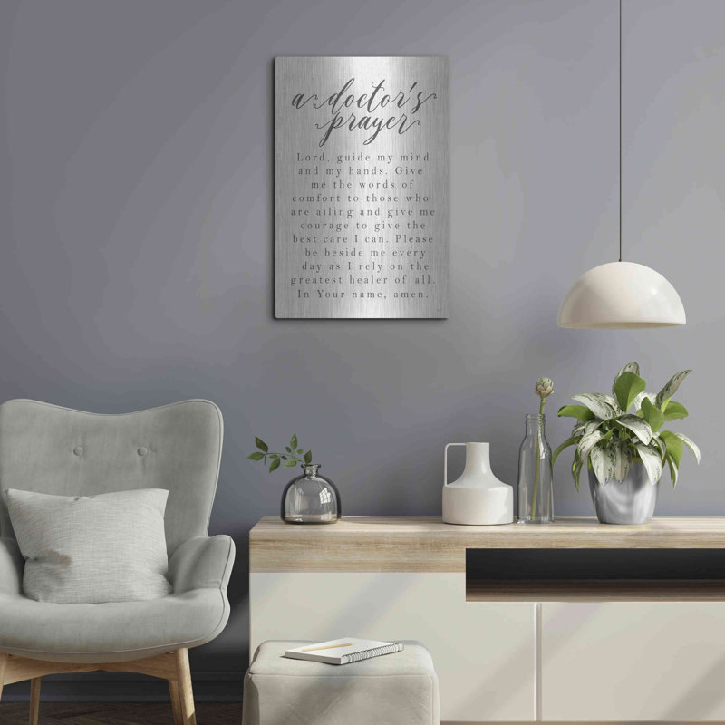 «A Doctor's Prayer» par Lux + Me Designs, art mural, H 24 po x l 16 po
