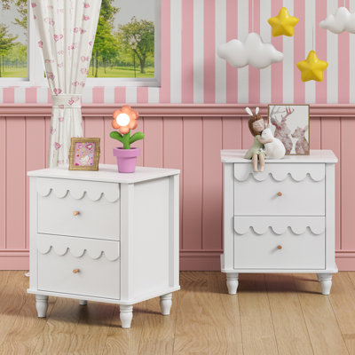Dorlan 19.7“W Cute Cloud shape Nightstand