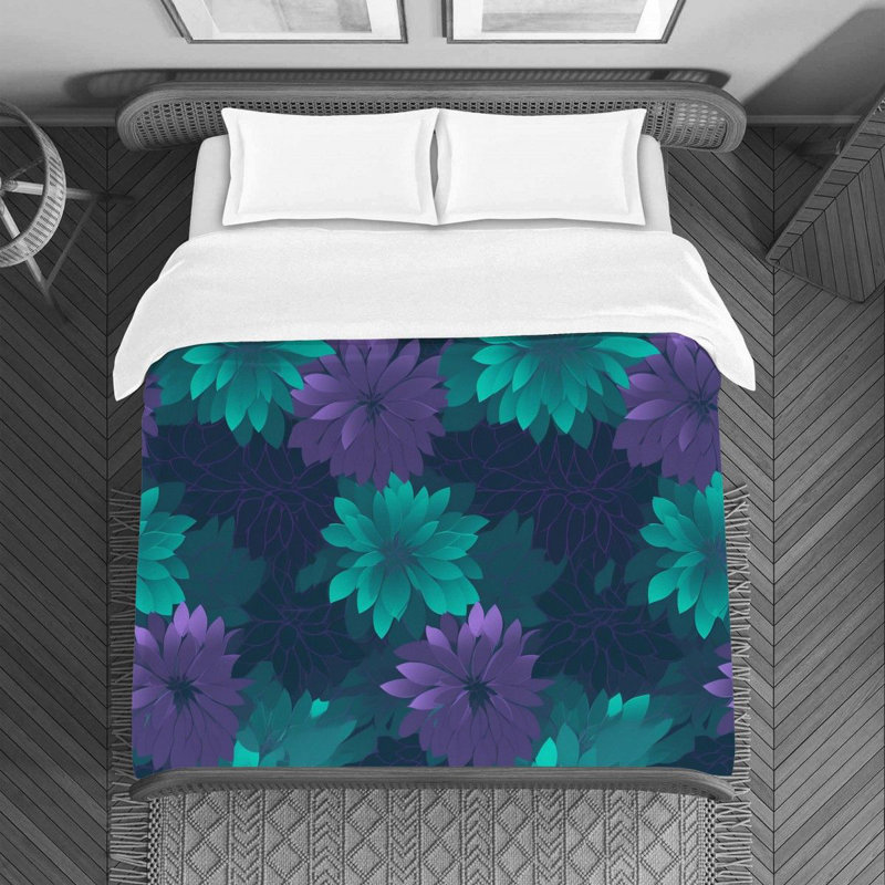Floral Aviyonna Bedding, Queen Duvet Cover