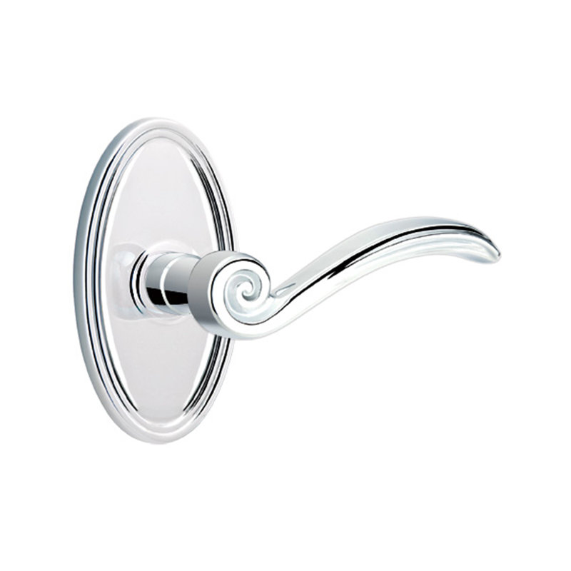 Poignée de porte avec rosette Elan, Gauche, Laiton intemporel