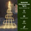  LED Christmas Tree with Ground Spikes 500 cm Metal-890546510