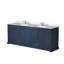 Ensemble de meuble-lavabo double avec plateau en marbre de culture et robinet-110821989