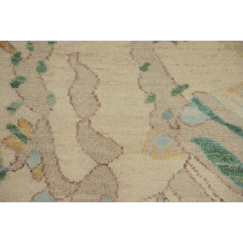Tapis turc transitionnel en laine Oushak 6 x 9