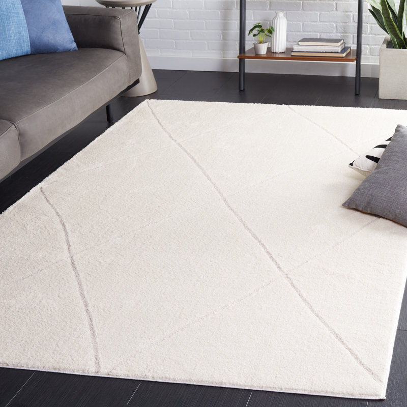 Tapis à motif géométrique Jacvalynn Performance, Rectangle 9 pi x 12 pi