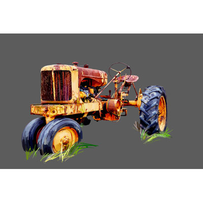 Vintage Tractor IX by Emily Kalina - Wrapped Canvas Art Prints