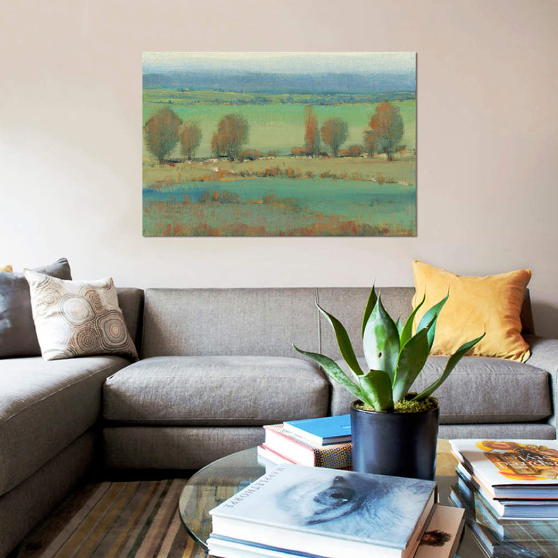 « flat terrain ii », reproduction de photo sur toile, H 12 po x l 18 po x P 1,5 po, Toile tendue, Pas de tapis