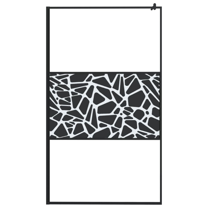 Rines Framed Walk In Screen with Glass, 115cm H x 195cm W