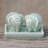 Suwanee Handmade Elephant Texture Ceramic Salt and Pepper Shaker Set