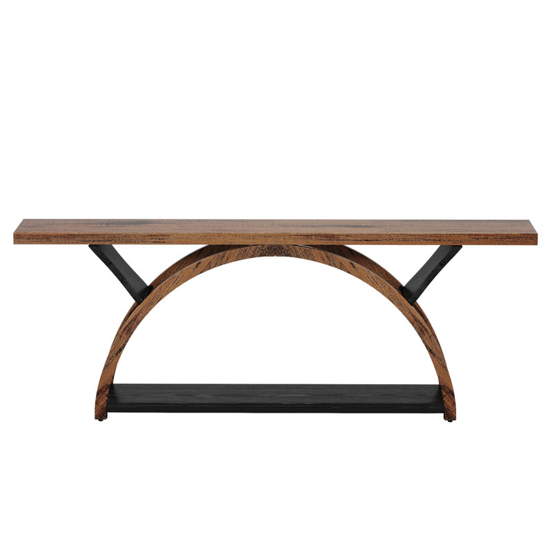 Console 70,87 po avec tablette de rangement