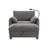 38" Single Sofa with Storage Ottoman-1558092688