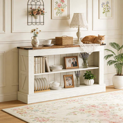 Long Entryway Sofa Table With Storage