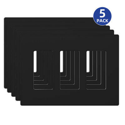 3-Gang Rocker Wall Plate