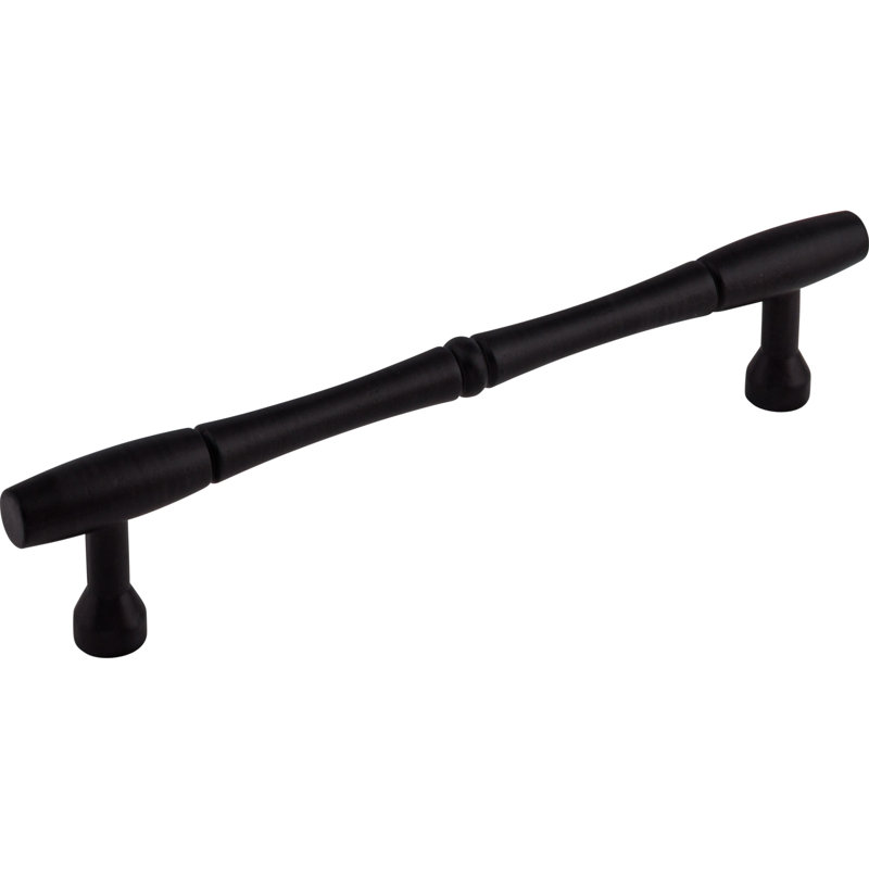 Bamboo Bar Pull, Patina Black, 7" Center to Center