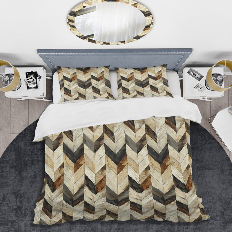 Ensemble de housse de couette Modern, Housse de couette simple et deux taies décorative