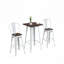 Ensemble de bar de patio 3 pièces, table à hauteur de bar et 2 chaises
