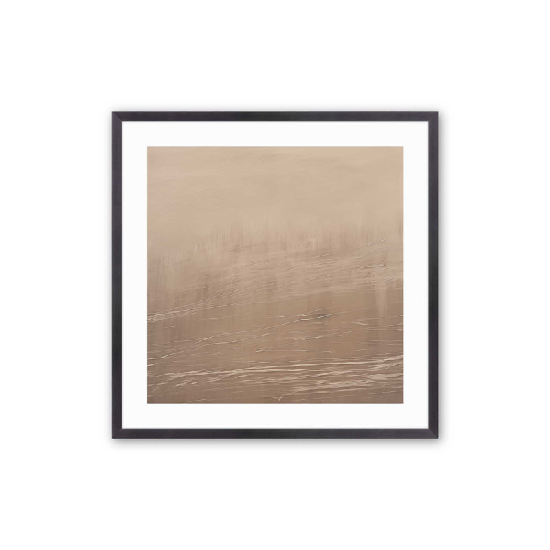 Silky Sandrifts v2, Cadre photo en zinc patiné, H 20 po x l 20 po x P 1,25 po