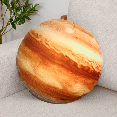 Brown Circular Cushion
