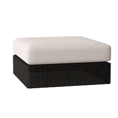 Westport Square Outdoor Teak Ottoman Patio Ottoman
