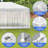 10 Ft. X 20 Ft. White Party Tent With Meshed Walls-116427081