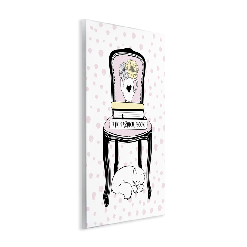 «Fashion Book on Chair» par Martina Pavlova, H 19 po x l 13 po