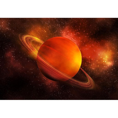 Murale à peindre Planète dans l'espace Galaxy