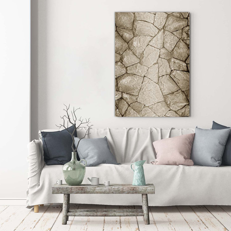 Stone Wall - Wrapped Canvas Print