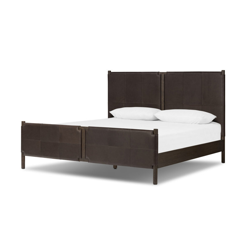 Salado Leather Bed, Heirloom Cigar, King