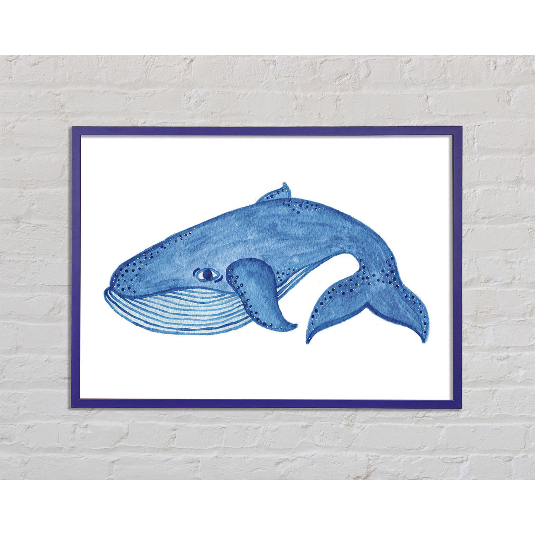 Gerahmtes Bild Blue Whale