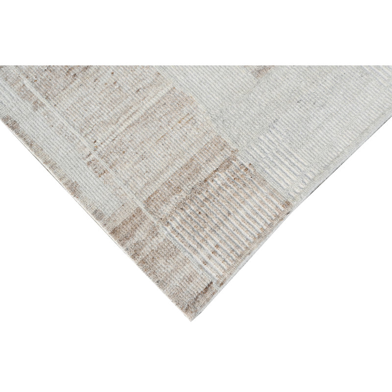 Handmade Wool Area Rug, Rectangle 5' x 8'
