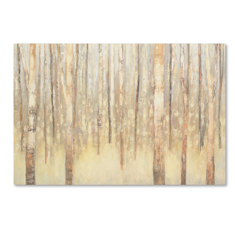 «Birches in Winter», reproduction sur toile tendue, 16 po x 24 po